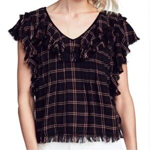 Faherty Yosepha plaid top